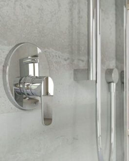 MISCELATORE ECOSTYLE DOCCIA DA INCASSO CON DEVIATORE 2 VIE IN OTTONE CROMATO PONSI
